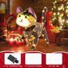 3D cute cat decoration with 88 LED lights, warm white glow, sturdy frame, perfect for outdoor holiday displays.