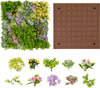 20" x 20" 3D Hanging Succulents with 10 Types of Mixed Faux Plants for Balcony Home