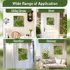 20" x 20" 3D hanging succulents with 10 types of faux plants, ideal for balcony or home decoration.