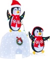 3D Pre-Lit Indoor Outdoor Xmas Holiday with 170 Cold-White LED Lights for Home