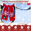 3D pre-lit igloo Christmas decoration with 170 cold-white LED lights and cute penguins, perfect for indoor and outdoor.