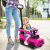 3-In-1 Ride on Push Car Mercedes Benz G350 Stroller Sliding Car with Canopy-Pink - Gallery View 1 of 10