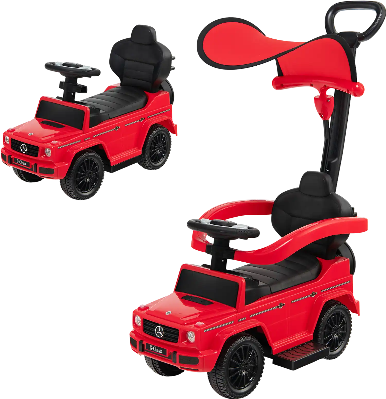 Costway 3-in-1 Kids Mercedes Benz G350 Ride-On Push Car Canopy 70284153 New