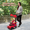 Red Mercedes Benz G350 3-in-1 ride-on push car with canopy, suitable for kids 1-3 years old, featuring storage and.