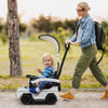 3-In-1 Ride on Push Car Mercedes Benz G350 Stroller Sliding Car with Canopy-White - Gallery View 1 of 10