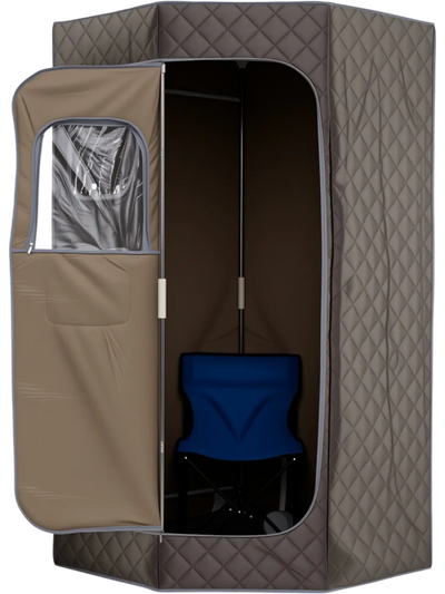 Costway Portable Steam Sauna Fast-Heat 9-Level Remote Folding Chair 13798551 New
