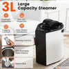 3L portable steam sauna in gray with remote control, 9 heat levels, and 304 stainless steel interior for home.