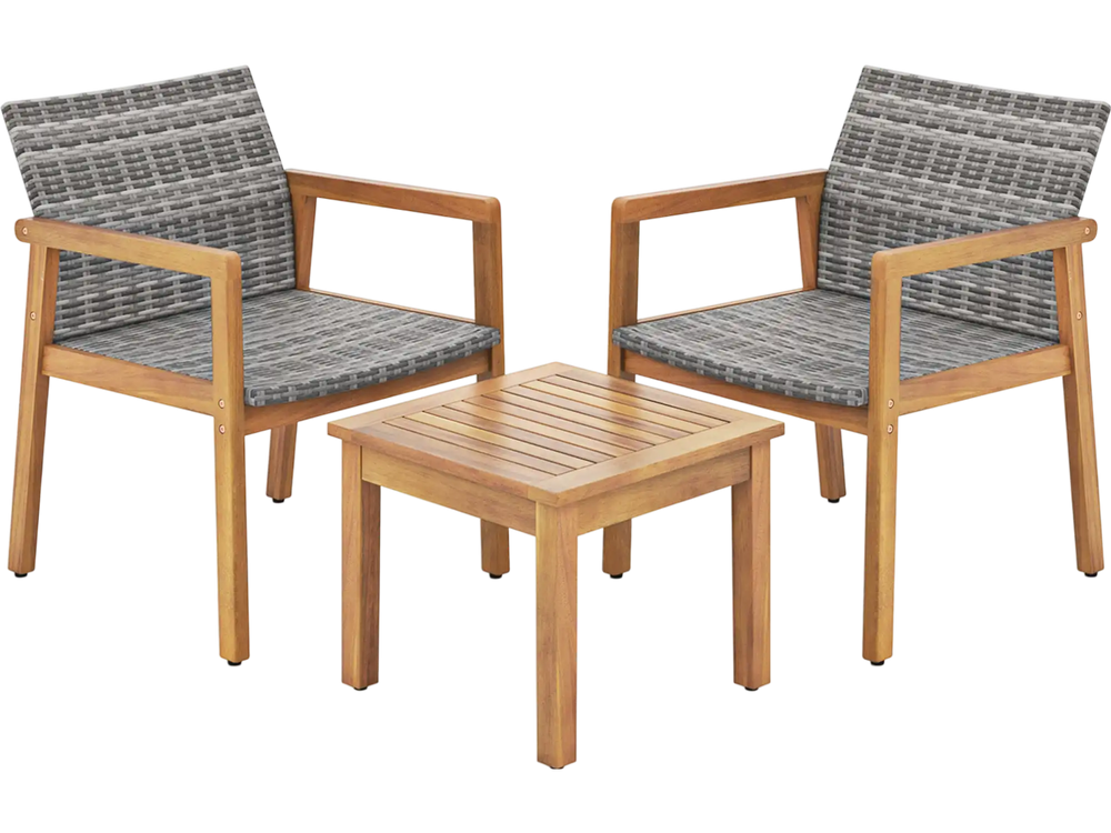 3 Pieces Patio Furniture Set  with Chair