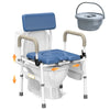 Vocic YR11 Commode Chair Flip-Up Armrests 400 lb. Capacity Height/Width Adjustable New