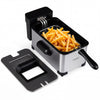 3.2-Qt Electric Deep Fryer with 1700W LED Touch Screen and Enamel Oil Tank-Silver - Gallery View 1 of 1
