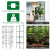 Garden trellis set for climbing plants, featuring a stable iron frame and dark green finish, ideal for indoor and.