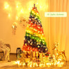Colorful 7-foot artificial Christmas tree with 1213 PVC branch tips, ideal for festive indoor or outdoor decoration.