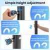 Height adjustment knob for the 3.3-10 feet portable basketball hoop, allowing easy height changes for different players.