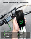 isinwheel U8 Ultra Electric Bike All-Terrain 1500W 28 MPH 105 Mile Range 48V New