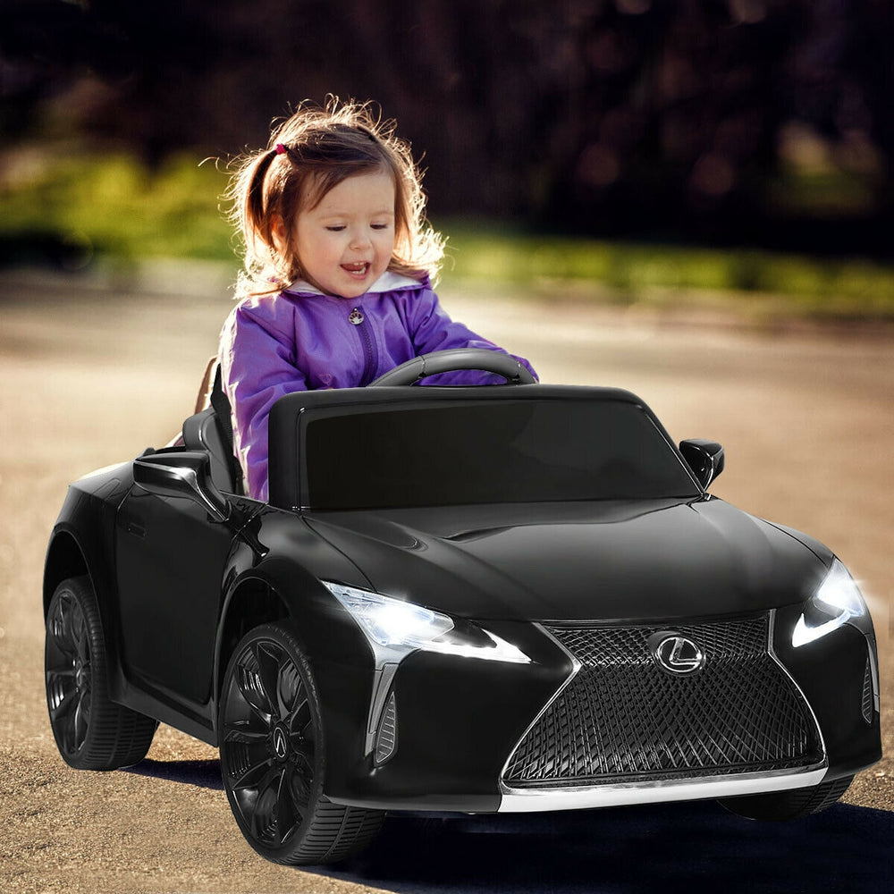 Kids Ride Lexus LC500 Licensed Remote Control Electric Vehicle-Black - Gallery View 1 of 12