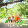 60 Inches Platform Tree Swing Outdoor with  2 Hanging Straps-Green - Gallery View 1 of 9