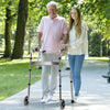 Aluminum Heavy-Duty Folding Wheeled Stand-Assist Walker-Gray - Gallery View 1 of 10
