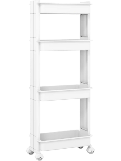 Costway Rolling Utility Cart Detachable Trays Smooth Wheels 22754204 New