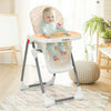 Folding Baby High Dining Chair with 6-Level Height Adjustment-Beige - Gallery View 1 of 11