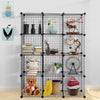 42" x 14" x 56" DIY 12-Cube Metal Grid Wire Storage Cubes - Gallery View 6 of 16