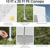 10 x 20 feet waterproof canopy tent featuring a durable powder-coated steel frame, ideal for outdoor events and.