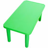 Bright green kids portable plastic activity table, perfect for playroom or school, ideal for learning and art projects.