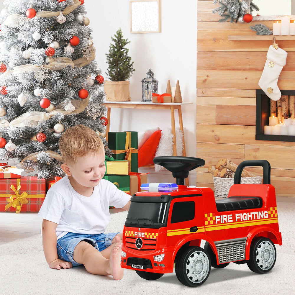 Licensed Mercedes Benz Kids Fire Engine Racer-Red - Gallery View 1 of 12
