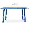 Blue 13x13 feet pop-up canopy tent with double ventilated roof, adjustable heights, ideal for outdoor gatherings and.