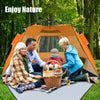 3-4 Person Easy Pop Up Beach Tent UPF 50+ Portable Sun Shelter-Orange - Gallery View 1 of 12