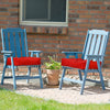 21 Inch x 21 Inch Patio Chair Seat Cushion Pads for Indoor and Outdoor-Red - Gallery View 1 of 11