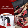 Therapeutic Shiatsu foot massager in red, featuring high-intensity rollers and removable sleeves for comfort and.