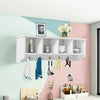 Wall-Mounted Storage Cabinet Hanging Entryway Shelf Coat Rack - Gallery View 1 of 11