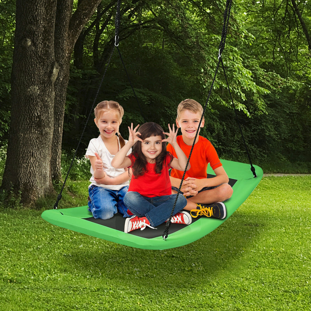 60 Inch Platform Tree Swing 700 lbs for Kids and Adults-Green - Gallery View 1 of 11