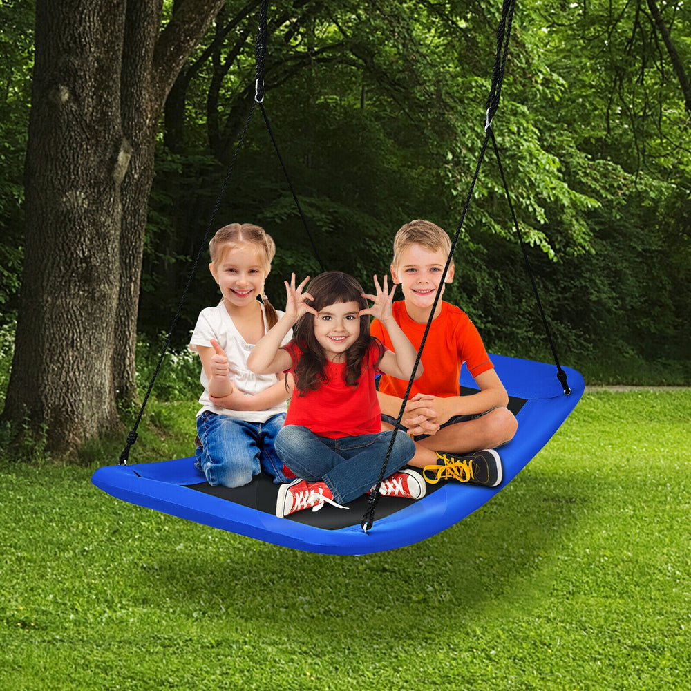 700lb Giant 60 Inch Platform Tree Swing for Kids and Adults-Blue - Gallery View 1 of 13