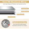 Large 59-inch rectangle full-length mirror with a golden aluminum alloy frame, explosion-proof glass for safety, ideal.