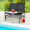 Iron Patio Rocking Chair for Outdoor Backyard and Lawn-Black - Gallery View 1 of 11
