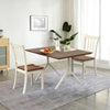 2 Pieces Solid Whitesburg Spindle Back Wood Dining Chairs-White - Gallery View 1 of 7
