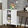 2-Door Bathroom Floor Storage Cabinet with Adjustable Shelf - Gallery View 1 of 10