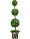 4 Feet Artificial Topiary Triple Ball Tree Plant