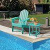 Outdoor Adirondack Chair with Built-in Cup Holder for Backyard Porch-Turquoise - Gallery View 1 of 7