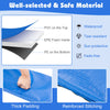 Multicolor trampoline spring cover pad with thick EPE foam, waterproof PVC, and PE for enhanced safety and comfort.