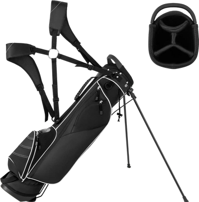 Costway Golf Stand Cart Bag 4-Way Divider Carry Organizer Pockets 64351028 New