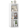 Modern 3-cube bookshelf in white for easy storage of books and decor, perfect for living rooms or bedrooms.