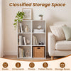 3-cube bookcase in white featuring open cubby storage for books and decor, ideal for home office or living room use.