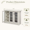 3-door white shoe cabinet with removable shelves, fluted doors, and a sturdy top for stylish storage and organization.