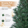 3 FT artificial potted Christmas tree with 119 PVC branch tips and a distressed gold flowerpot for festive charm.