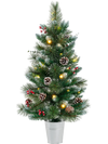 3 FT Battery-Operated Tabletop Holiday Decoration with 81 PVC and Pine Needles