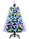 3 Feet Fiber Optic Christmas Tree with Branch Tips and Topper Star