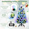 3 feet fiber optic Christmas tree with 93 branch tips and charming top star, perfect for festive home decoration.