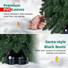 3 ft tabletop artificial Christmas tree with 20 warm white LED lights and Santa-style black boots for festive holiday decor.